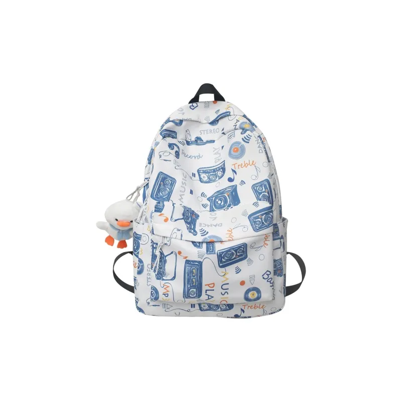 Huangmu Nylon Backpack Unisex Multicolor-2