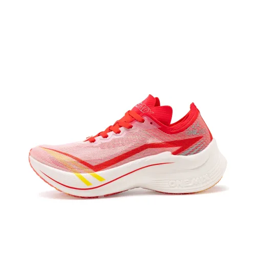 ONEMIX Run Cool Low Top Running Shoes Unisex Unfolding A Red Blueprint