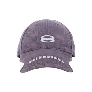 Balenciaga Cotton Baseball Caps Unisex Purple