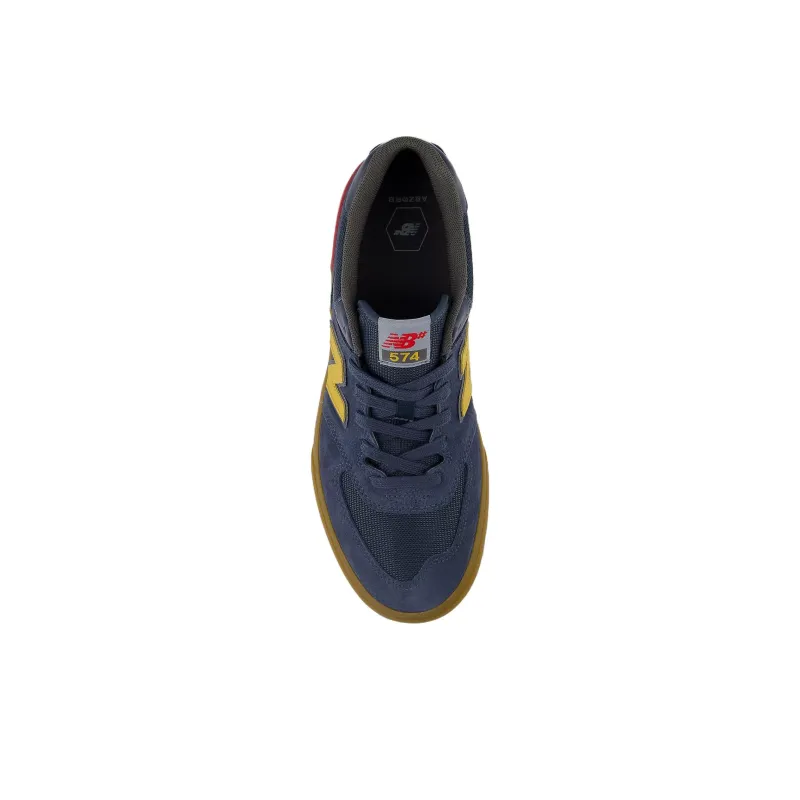 New Balance NB 574 Anti Slip Wear Resistant Low Top Skateboard Shoes Unisex Marine Blue-3