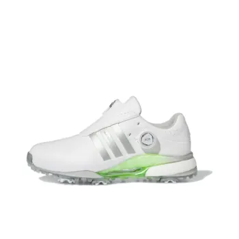 Tour 360 24 Women's Adidas Boa Golf 'White Silver Metallic Green' Women's
