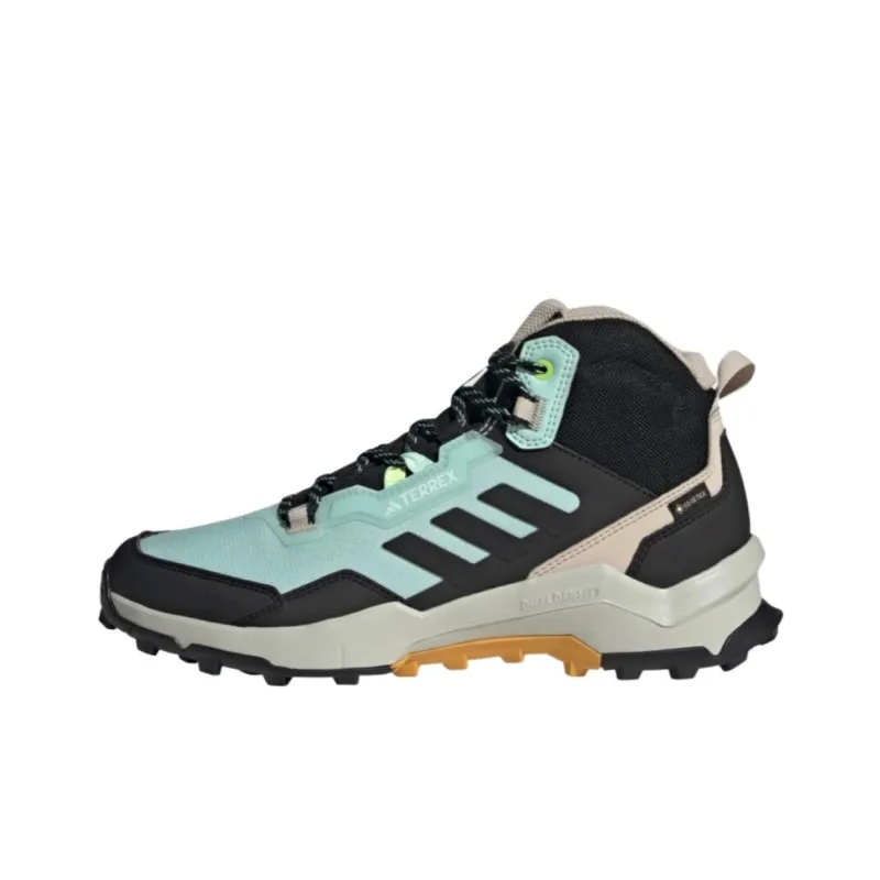 Adidas Terrex AX4 Mid Gore Tex Semi Flash Aqua Core Black Preloved Yellow Women's-0