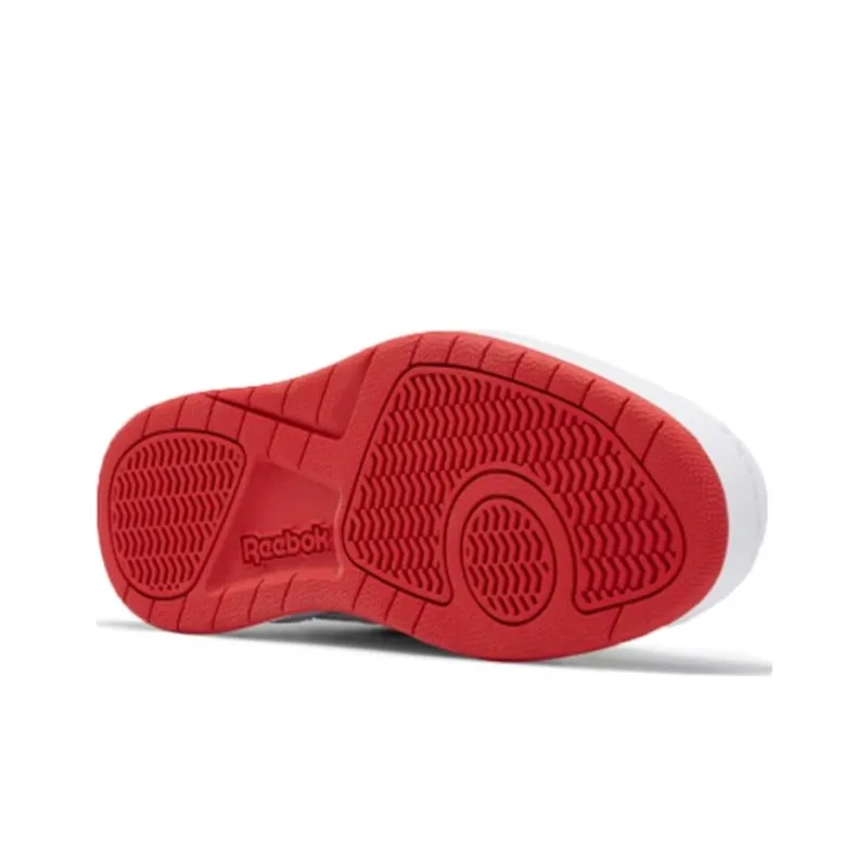 Reebok Royal BB4500 H12 Cushioning Anti Slip And Wear Resistant Mid Top Vintage Basketball Shoes Men's White Red-4