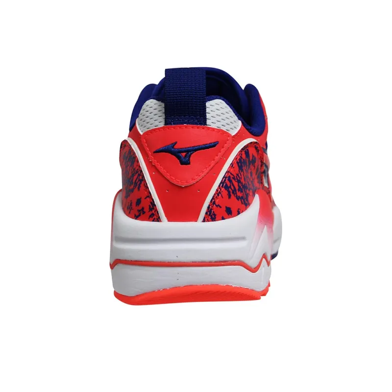 Mizuno Wave Rider 1 Cushioned Slip-Resistant Abrasion-Resistant Breathable Low-Top Casual Shoes Women's White Rose Pink-2