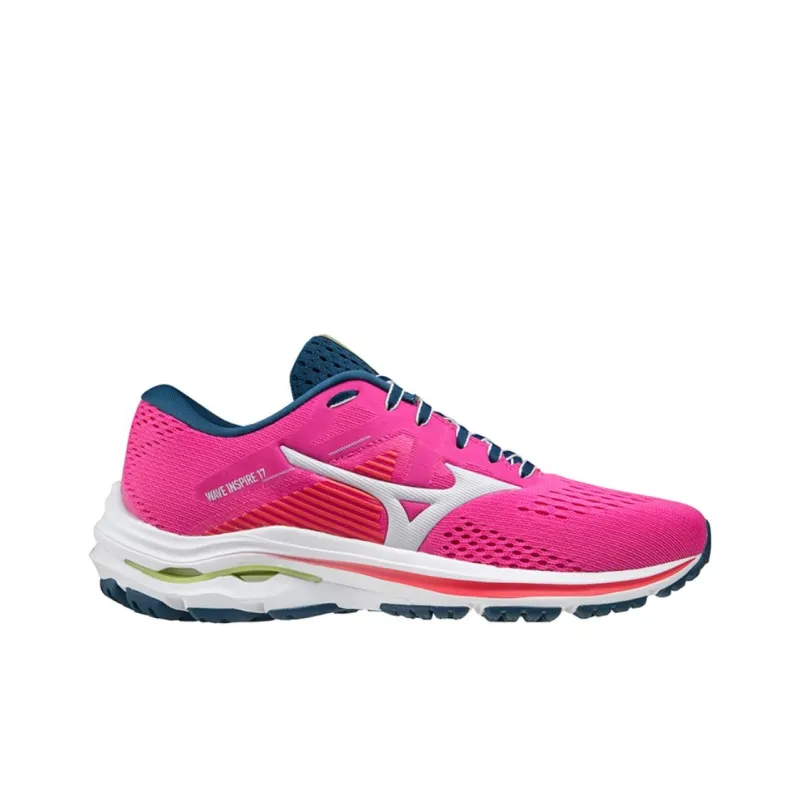 Mizuno Wave Inspire 17 Running Shoes Women's Low-Top Pink-1