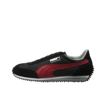 PUMA Whirlwind Classic Cushioning Anti-Slip Wear-Resistant Breathability Low-Top Running Shoes Men's Black Red