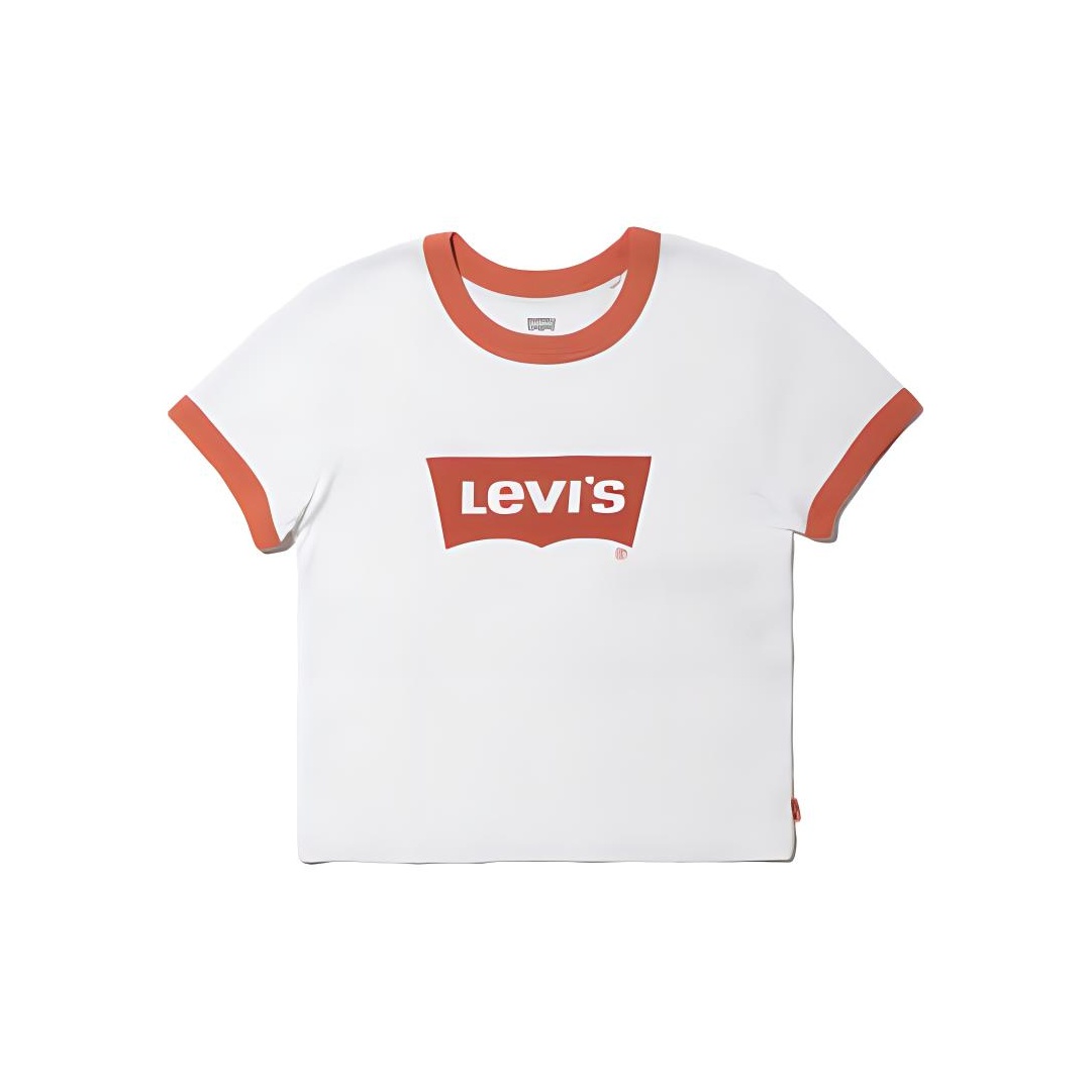 Levis crop top white best sale