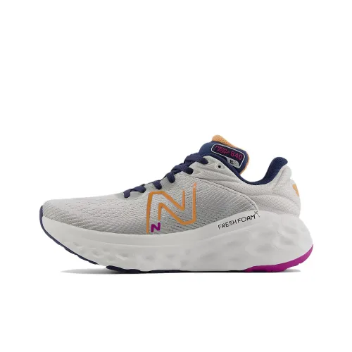 New Balance Running Shoes Women's Low-Top Gray Metallic With Copper And Purple Fuchsia