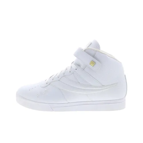 FILA Anti Slip Wear Chunky Mid Top Running Shoes Men's White