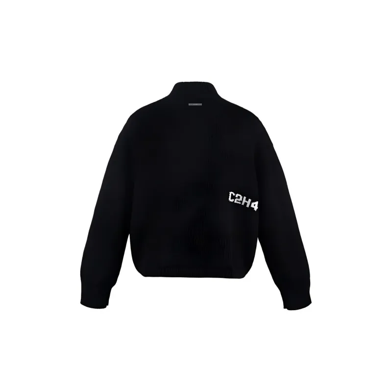 C2H4 Sweaters Unisex Black-1