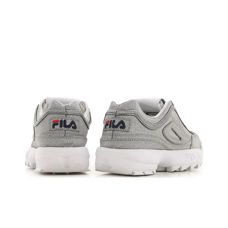 FILA Women's Disruptor 2 Made In Italy 'Silver Glitter'-3
