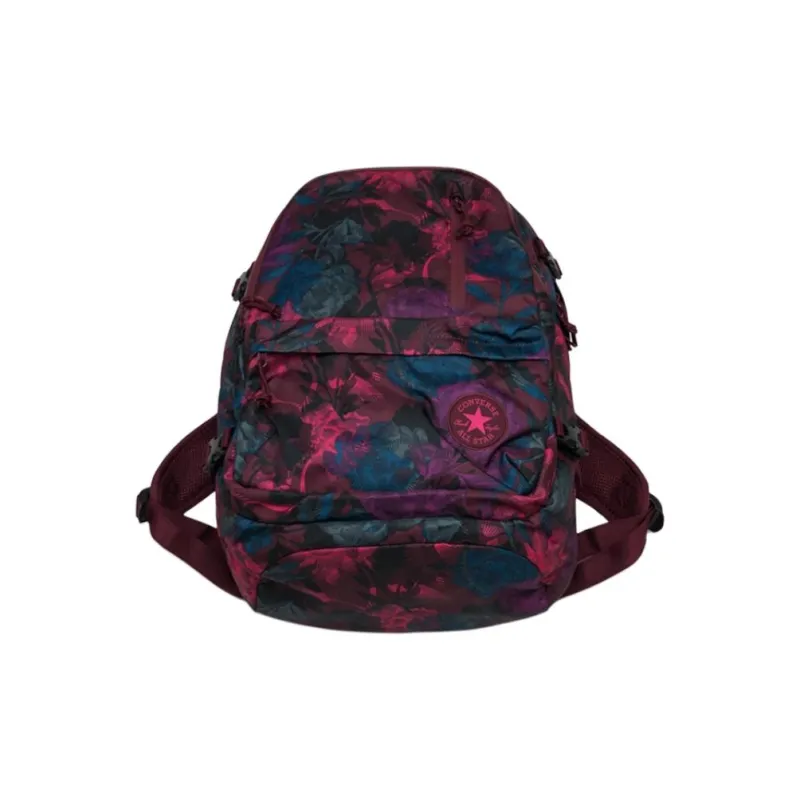 Converse Polyester Backpack Regular Unisex Burgundy Multicolor-2
