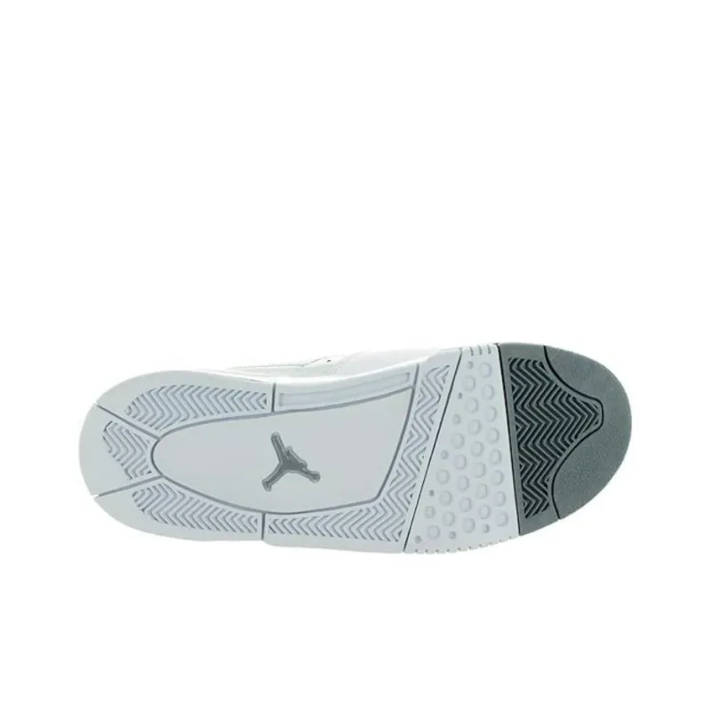 Jordan Flight 23 Cushioning, Wear Resistant Low Top Basketball Shoes Gray White Teenagers-4