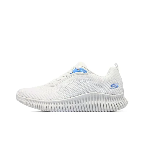 Skechers Bob's Anti Slip Wear Resistant Breathable Lightweight Low Top Casual Running Shoes Women's White