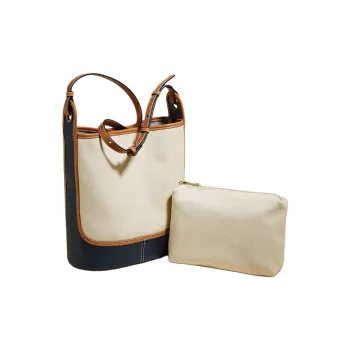 Marino Orlandi Fabric With Synthetic Leather Shoulder Bag Shoulder Bag Women's Coffee Black/Apricot Blue/Brown Black