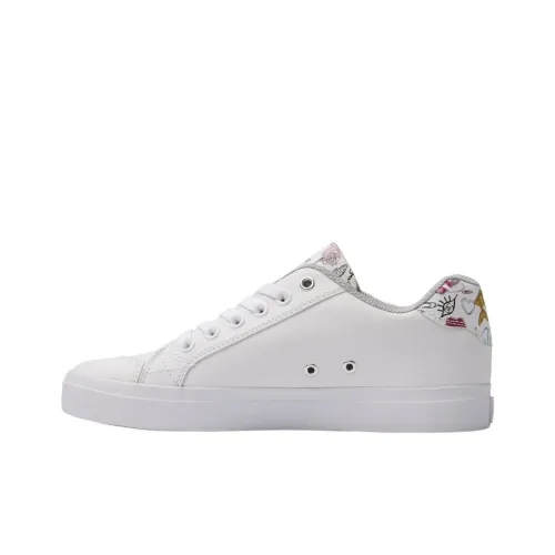 DC Shoes Skateboard Shoes Women's Low-Top White