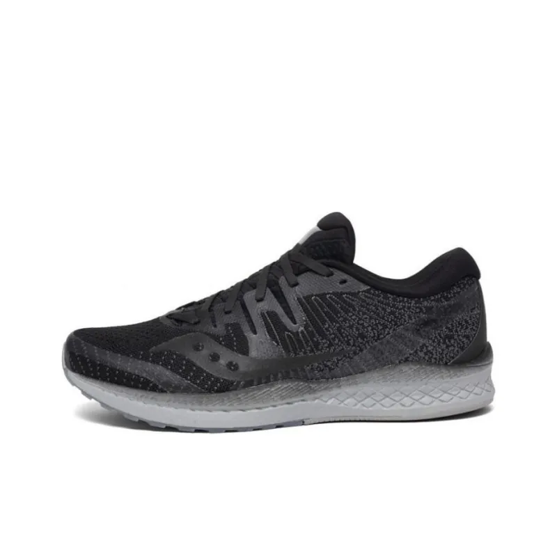 Saucony Liberty ISO 2 Low-Top Running Shoes Men's Black Gray-0