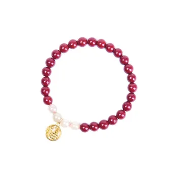 Fan Lan Reconstructed Cinnabar Bracelets Women's