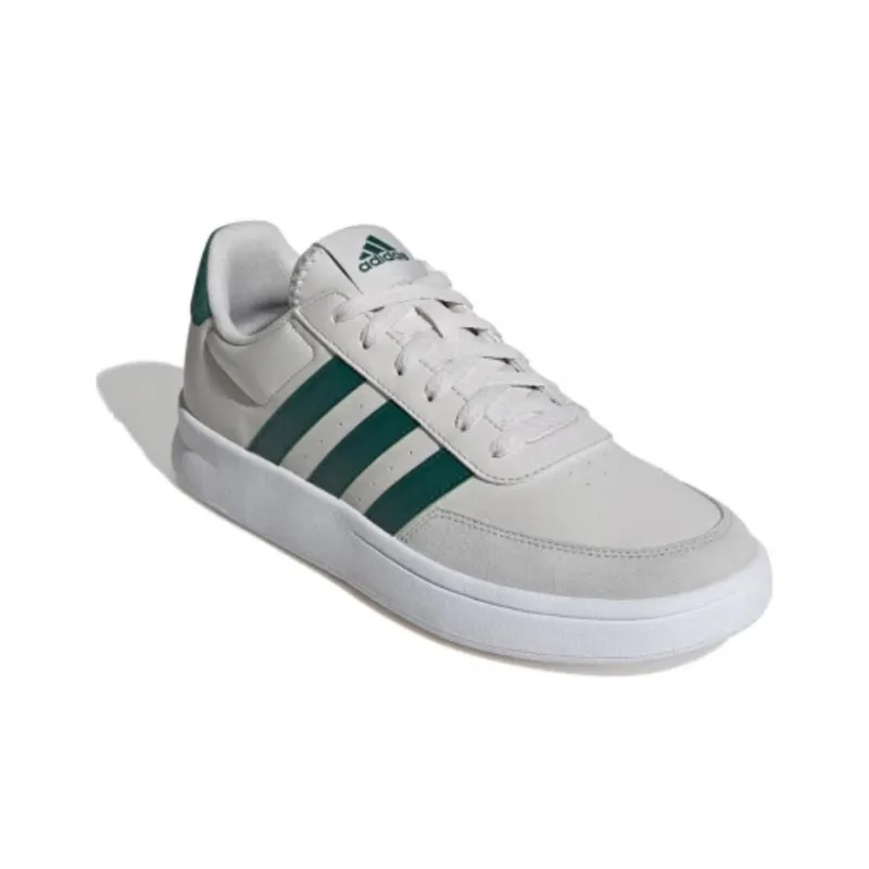 Adidas BREAKNET 2.0 Anti-Slip And Wear-Resistant Breathable Low-Top Skateboard Shoes Men's Gray Green-3