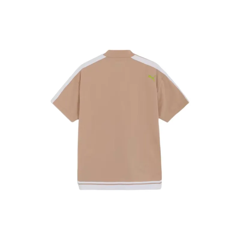 PUMA Drop Shoulder Sleeve T-Shirt Men's Light Brown-1
