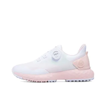 PGM Water Resistant Height Increasing Low Top Golf Shoes Women's Butterfly Color Pink