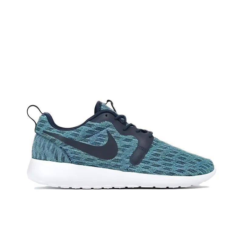 Nike Roshe One Knit Jacquard Midnight Navy Light Aqua-1