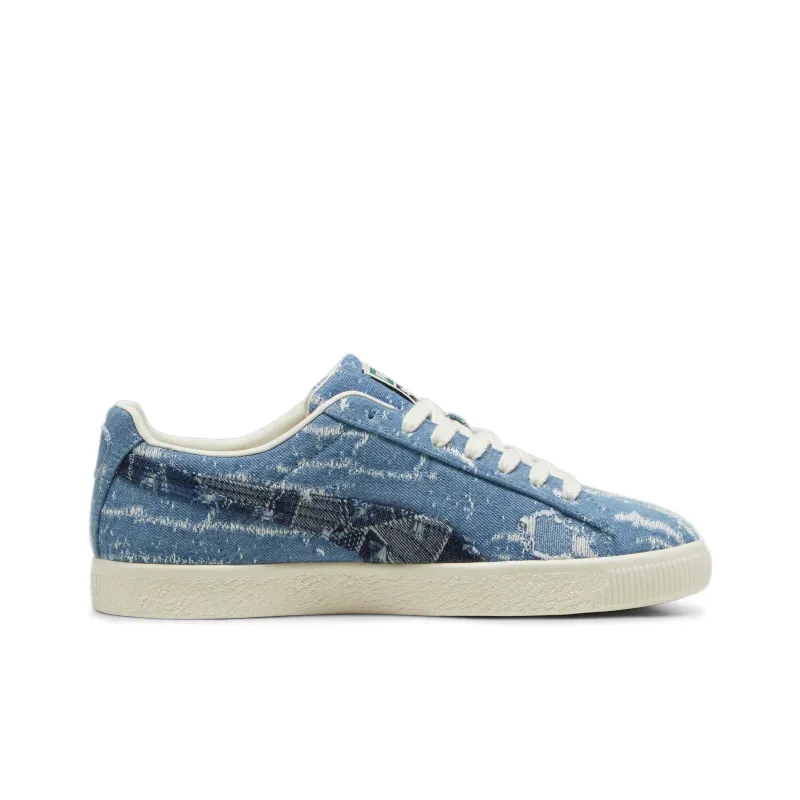 PUMA Clyde Faded Denim Frosted Ivory-1