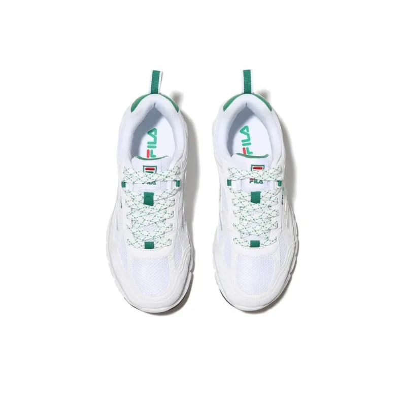 FILA Cushioning Low-Top Casual Running Shoes Women's White Green-2
