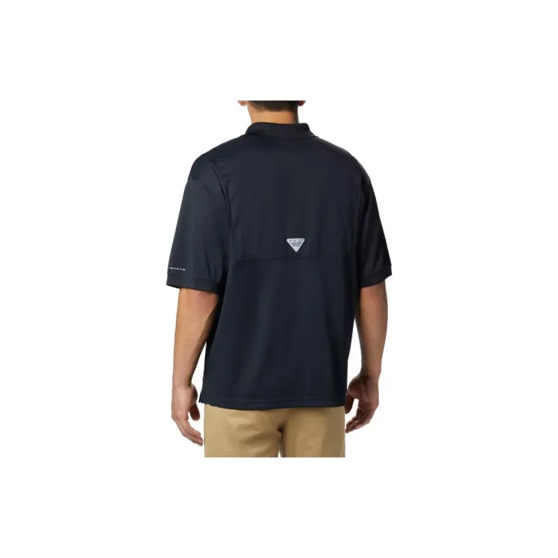 Columbia PFG Perfect Cast Polo Shirt Men's Black-1
