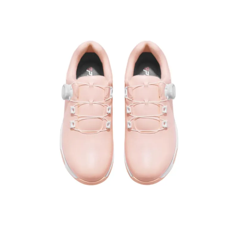 PGM Slip Resistant Water Resistant Low Top Golf Shoes Women's Pink-3