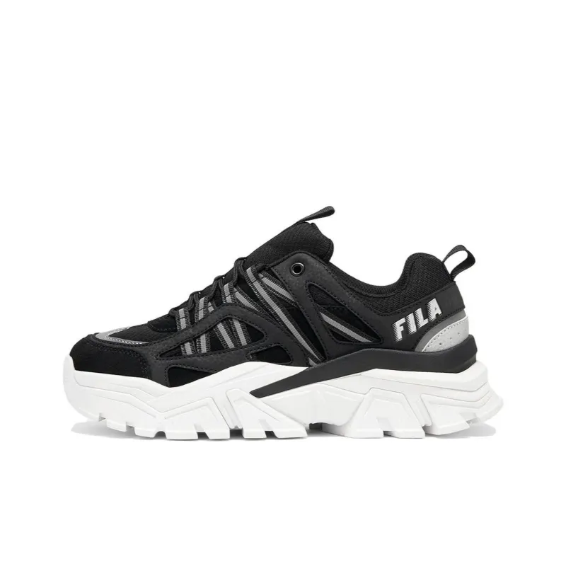 FILA Vitalize Anti Slip Wear Resistant Low Top Casual Shoes Women's Black-0