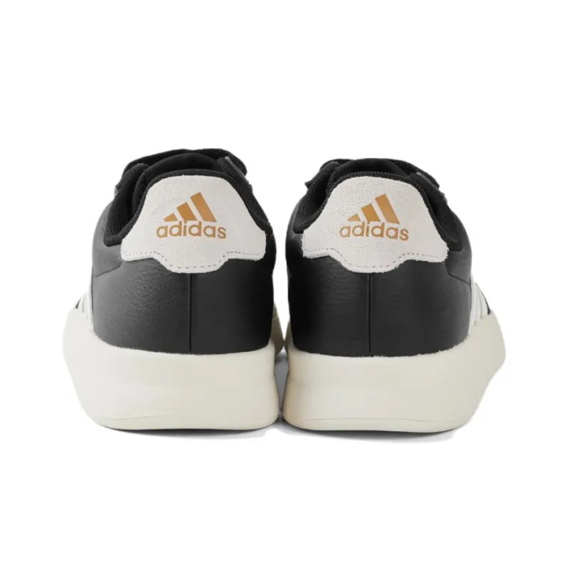 Adidas BREAKNET 2.0 Anti Slip And Wear Resistant Lightweight Low Top Skateboard Shoes Men's White Black-4