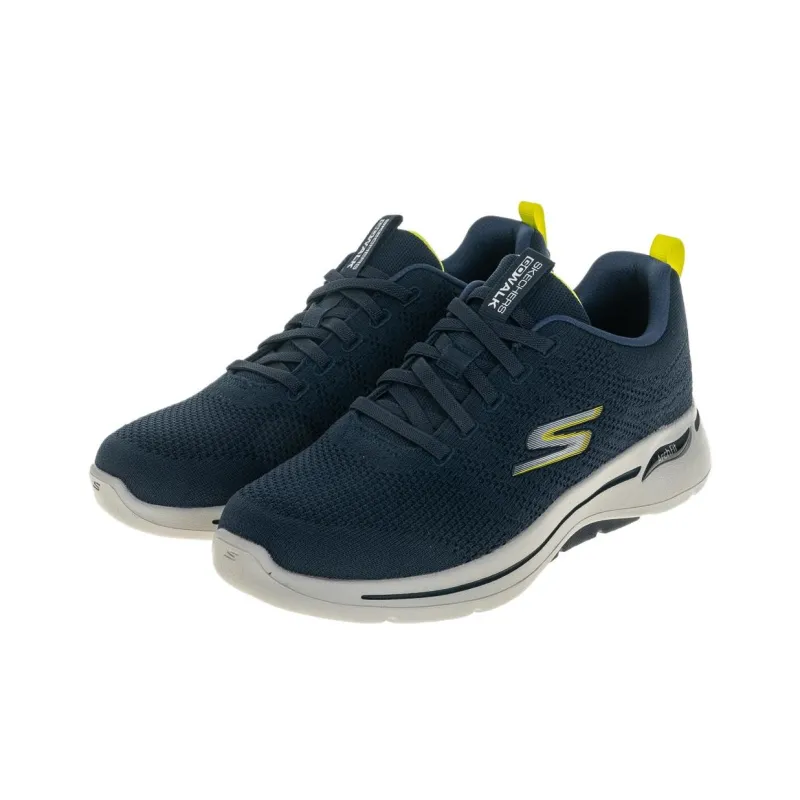 Skechers Go Walk Arch Fit Wear-resistant And Lightweight Low-Top Casual Shoes Men's Navy-1