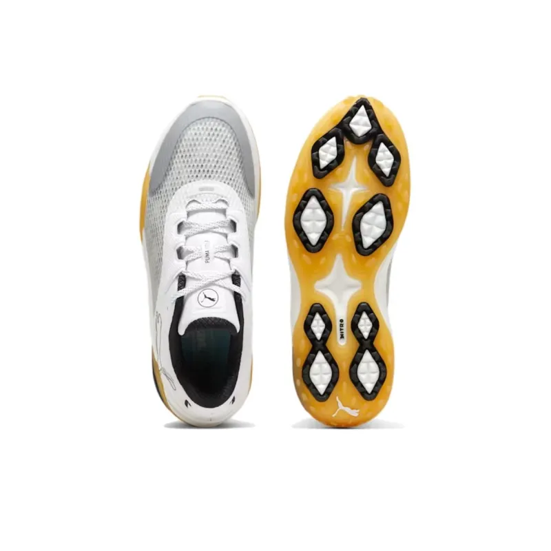 PUMA Shadowcat Nitro Anti Slip Wear Resistant Low Top Golf Shoes Men's White-3