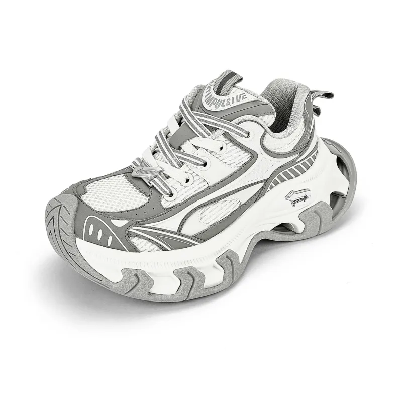 NEXT IMPULSIVE Low Top Chunky Sneakers Unisex Cloudy Gray-2