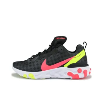 Nike React Element 55 Black Crimson Volt