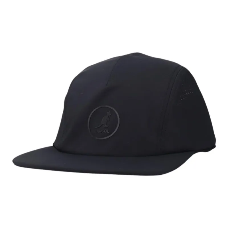 KANGOL Polyurethane Baseball Caps Unisex Black-0