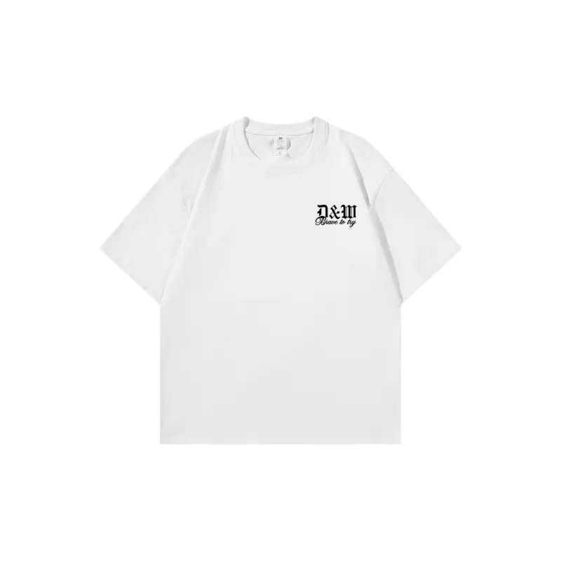 D&W T Shirts Unisex White-1