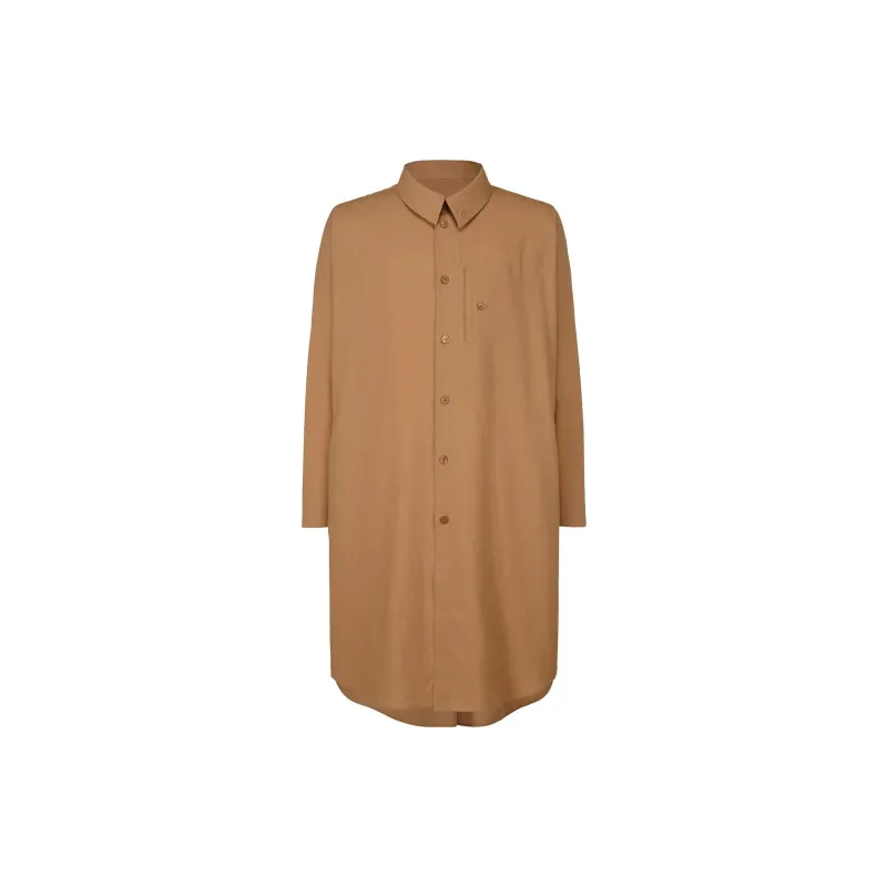 Homme Plissé Issey Miyake Collarless Button down Shirt-1