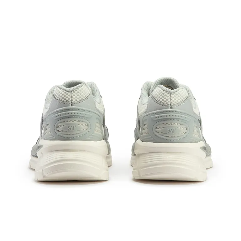 361° Durable Breathable Low Top Casual Shoes Women's White Gray-3
