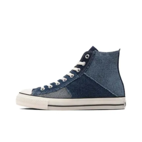 Converse All Star Ⓡ DENIMPATCHWORK HI Abrasion Resistant Cushioning High Top Canvas Shoes Unisex White Blue Black