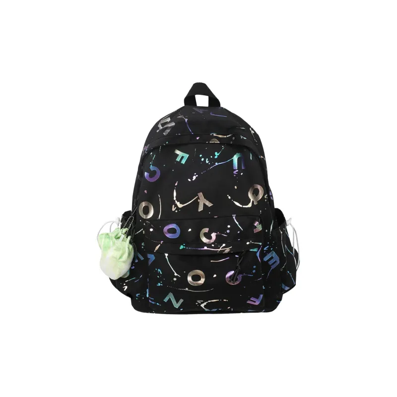 Venerable Brahma Nylon Backpack Regular Women's White/Black/Pink/Green-2