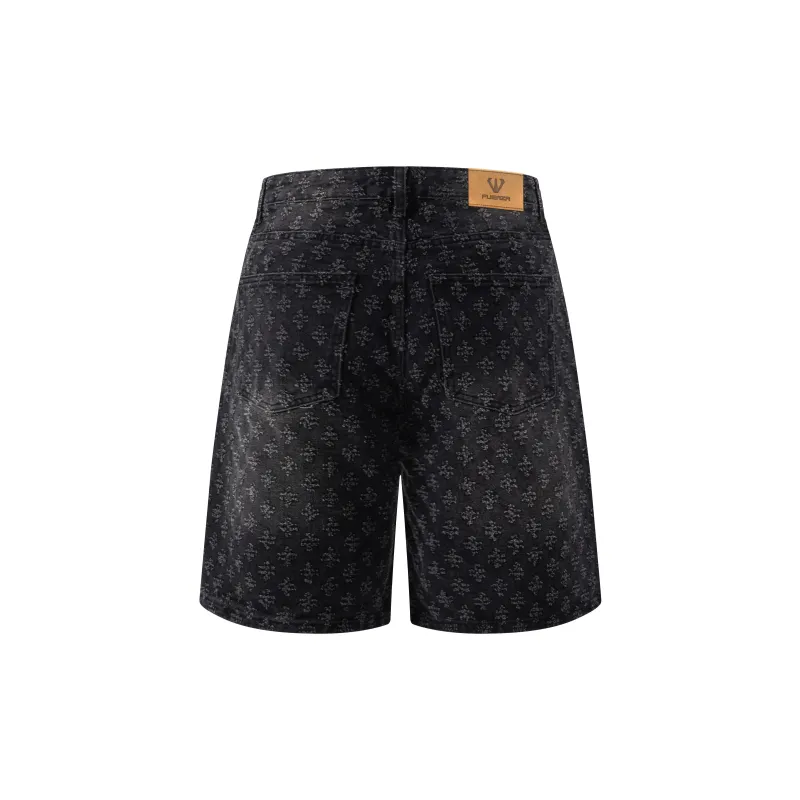 FUERZA Denim Shorts Unisex-11