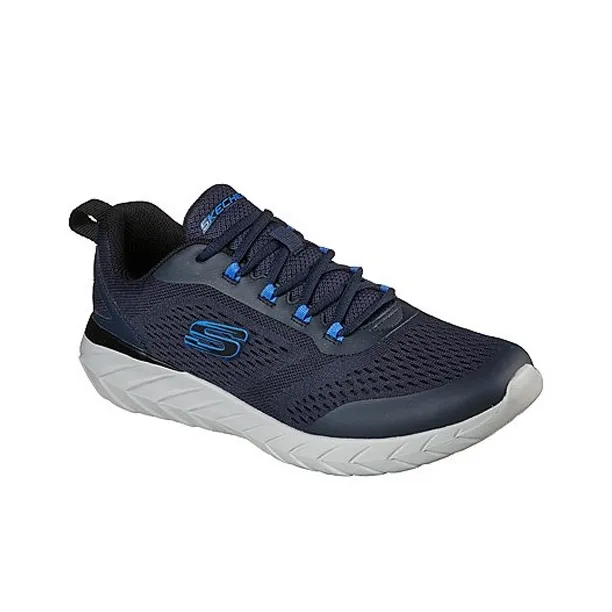 Skechers Overhaul 2.0 Cushioned Anti-Slip Wear-Resistant Breathable Lightweight Low-Top Running Shoes Men's Marine Blue-2
