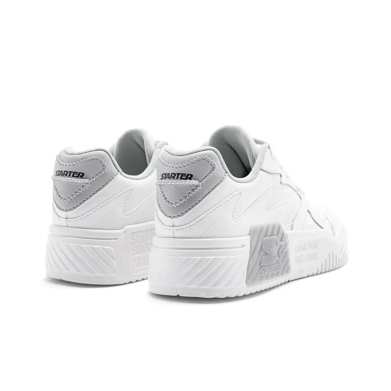 STARTER Vol Lightweight Wave Sneakers Anti Slip Wear Resistant Low Top Skateboard Shoes Women's White-4