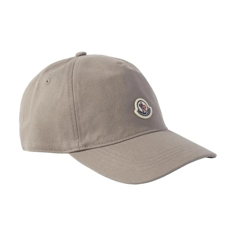 Moncler Cotton Baseball Caps Women's Gray-0
