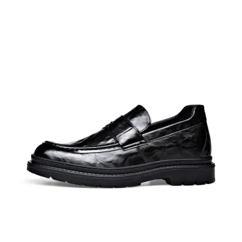 LUOMAIKE Dress Shoes Men Low Top Black