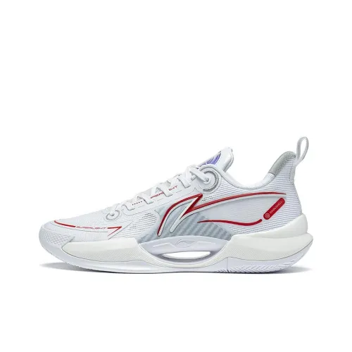 LINING Super Light V2 Basketball Shoes Men Low-Top White