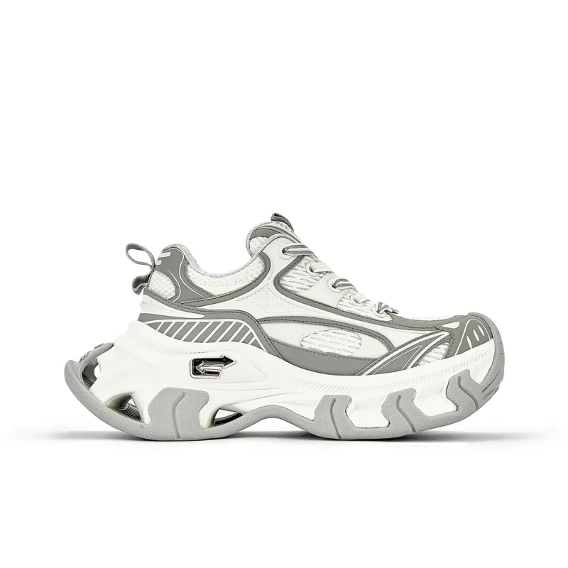 NEXT IMPULSIVE Low Top Chunky Sneakers Unisex Cloudy Gray-1