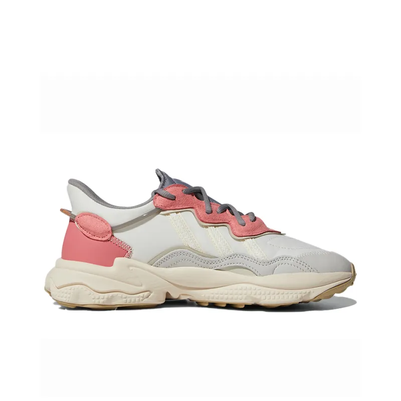 Adidas Originals Ozweego Series Casual Shoes Women's Low Top Beige/Pink/Gray-1